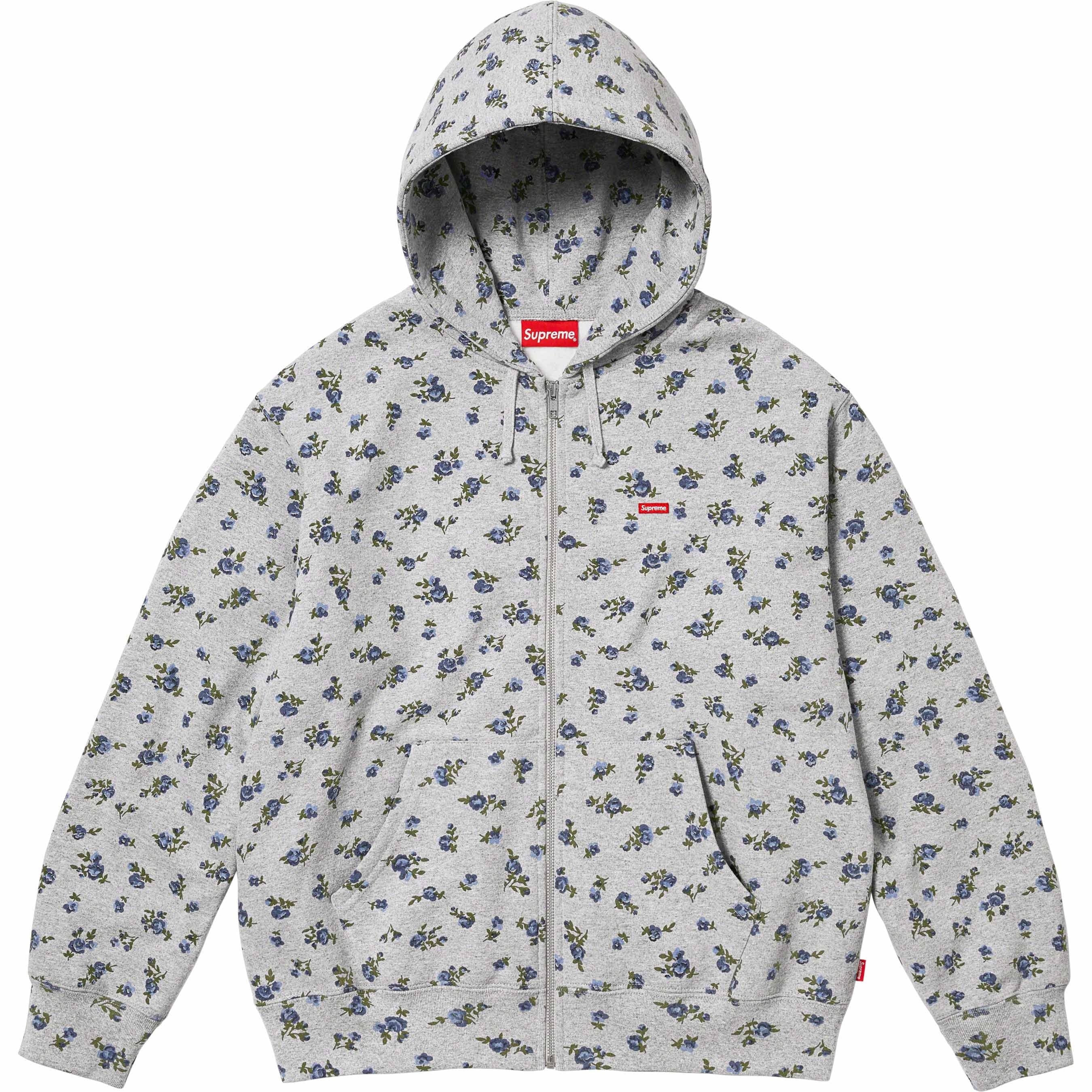 Small Box Zip Up Hooded Sweatshirt view 4